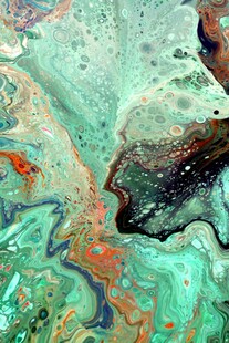 抽象多彩流体艺术纹理