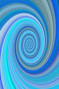 蓝色螺旋抽象背景图案
