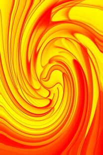 绚丽红黄旋涡流体图案