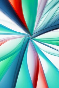 绚丽多彩放射状抽象图案