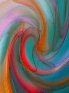 绚丽多彩的抽象流体图案