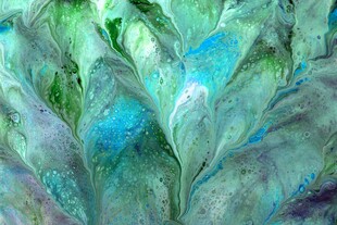 梦幻蓝绿交织的纹理图案