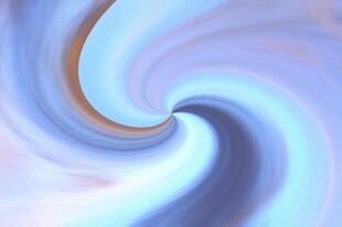 梦幻蓝色旋涡抽象背景图