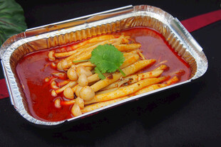 锡纸装的美味红油金针菇