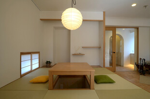 日式简约风榻榻米茶室空间