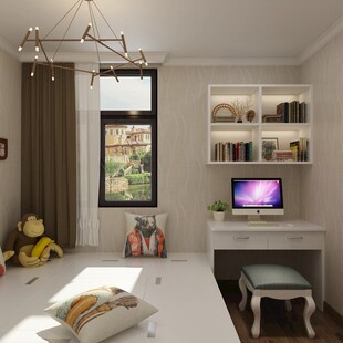 简约温馨儿童房一角