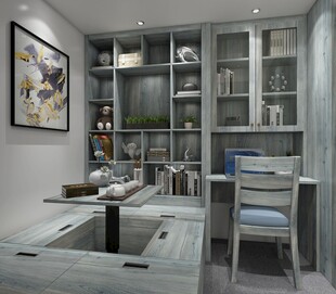 现代简约风书房设计