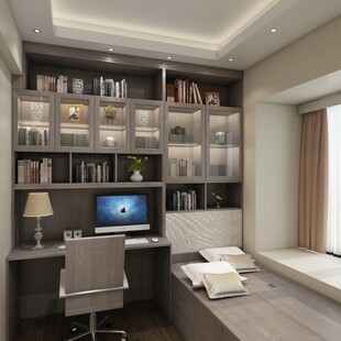 现代简约风格书房设计