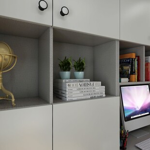 简约风置物架家居小景