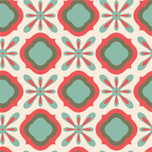 复古几何花纹图案设计