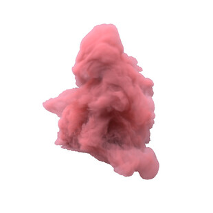 粉色烟雾造型物