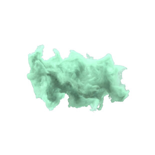 淡绿色烟雾形态展示