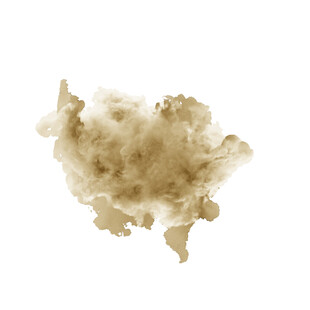 棕黄色水墨晕染抽象图案