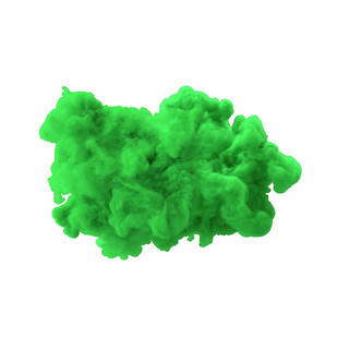 绿色烟雾团