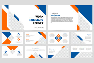 几何风格商务演示文稿模板