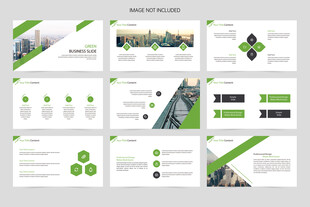 绿色商务风PPT模板展示