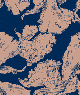 复古花卉图案纹理背景