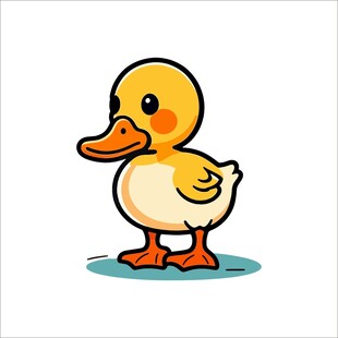 可爱小黄鸭卡通形象