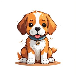 可爱小狗卡通形象