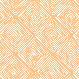橙白几何线条无缝图案