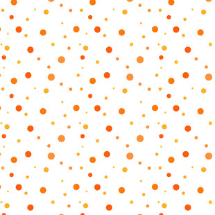 橙色波点无缝图案背景