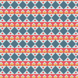 几何图案彩色无缝纹理