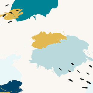 抽象水彩风格雨滴图案