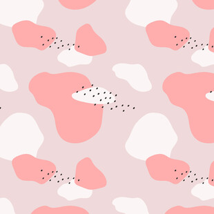 粉色抽象云朵图案背景