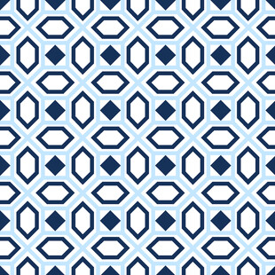 蓝白几何图案纹理背景