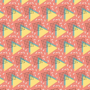 几何图案彩色无缝背景图