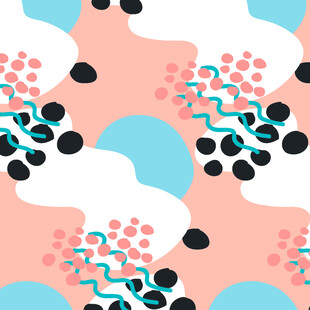 粉色系抽象植物图案背景