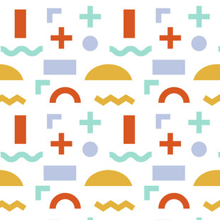 多彩几何图案无缝背景