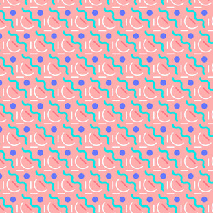 粉色几何图案无缝背景