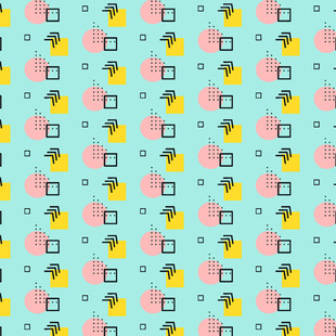 清新几何图案背景