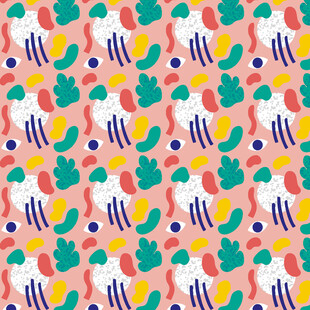 多彩几何图案背景纹理