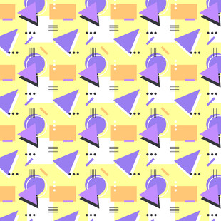 几何图案装饰的多彩背景