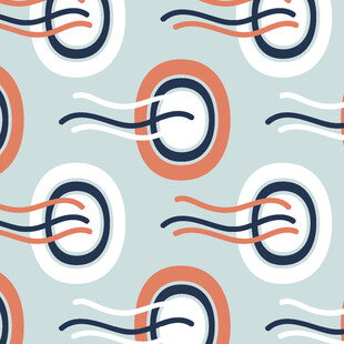 几何线条环形图案背景