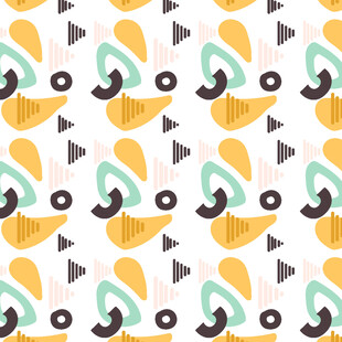 几何图案无缝背景图