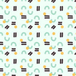 清新几何图案无缝背景