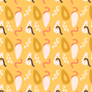 卡通风格动物图案背景