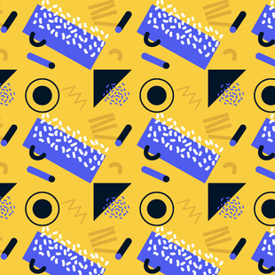 几何图案构成的多彩背景