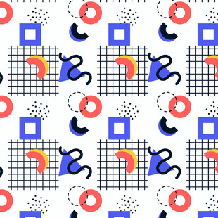 几何图案无缝拼接背景