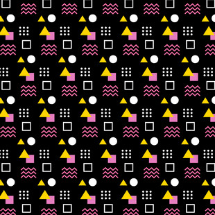 几何图案黑色背景装饰图