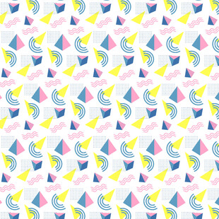 多彩帆船图案背景纹理