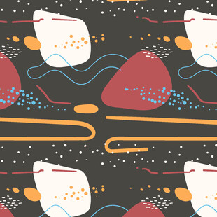 抽象几何图案无缝背景图