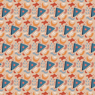 几何图案拼接多彩背景图