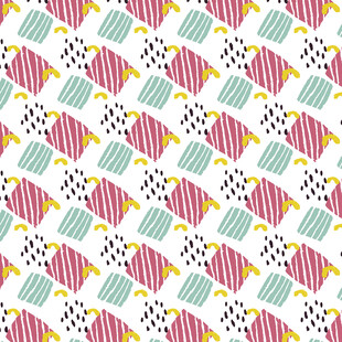 多彩几何图案无缝背景图