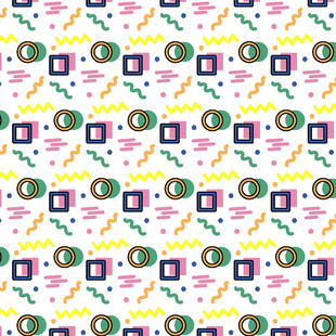 多彩几何图案背景纹理