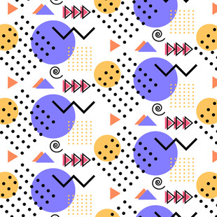 几何图案构成的多彩背景