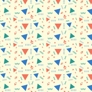 多彩三角几何图案背景